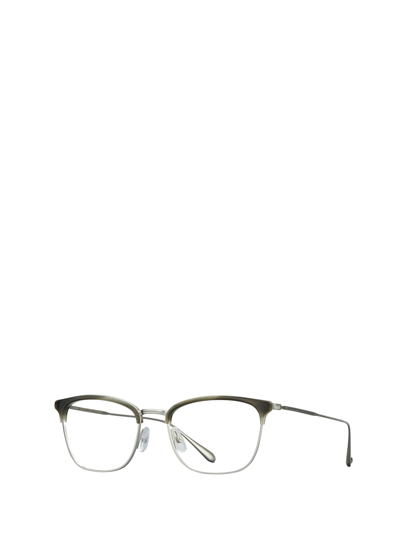 Shop Garrett Leight Talbert Moss Tortoise-brushed Silver Glasses