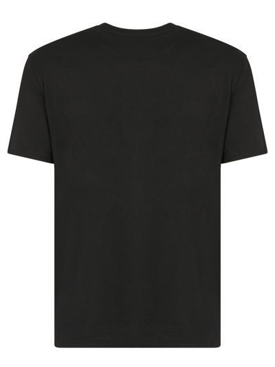 Shop Valentino Cotton T-shirt With Signature Embroidered Vltn In Black