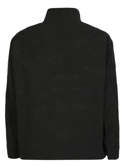 Shop Valentino Camouflage Print Jacket In Black