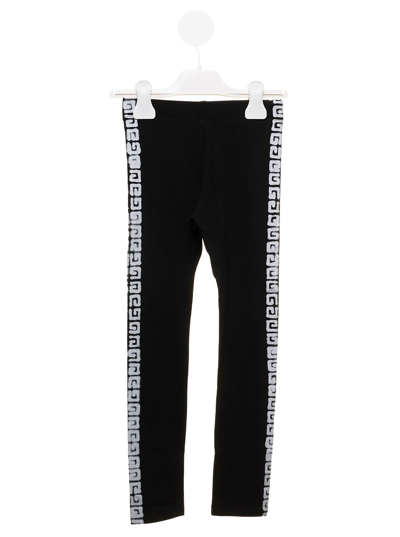 Shop Givenchy Leggings With Side Logo In Black