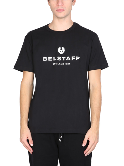 Shop Belstaff Logo Print T-shirt In Nero