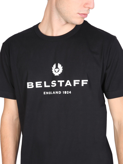 Shop Belstaff Logo Print T-shirt In Nero