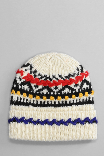 Shop Isabel Marant Gael Hats In Beige Wool