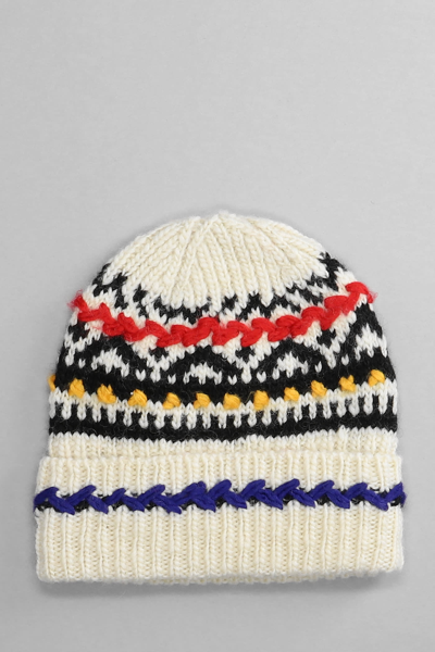 Shop Isabel Marant Gael Hats In Beige Wool