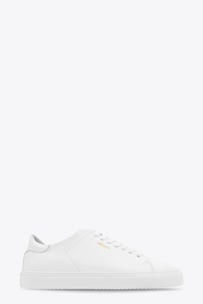Shop Axel Arigato Clean 90 White Leather Low Sneaker - Clean 90 In Bianco