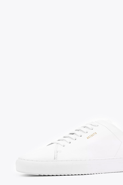 Shop Axel Arigato Clean 90 White Leather Low Sneaker - Clean 90 In Bianco