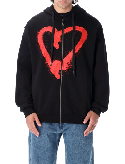 Shop Vision Of Super Love Hoodie In Black