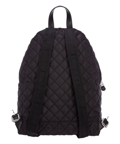 Pre-owned Moschino Backpack Women 2b760782014555 Black Big Lined Interior Knapsack