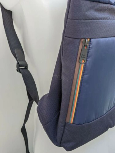 Pre-owned Paul Smith Bag - Bright Stripe Navy Convertible Tote & Backpack Rrp: £395