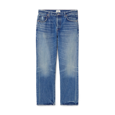 Shop Citizens Of Humanity Neve Low Slung Relaxed Jeans In Oasis