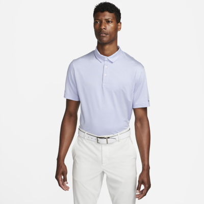 Shop Nike Men's Dri-fit Player Striped Golf Polo In Purple