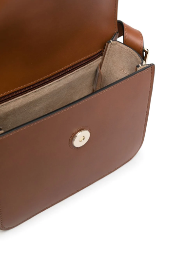 Shop Longchamp Box-trot Logo-plaque Crossbody Bag In Brown