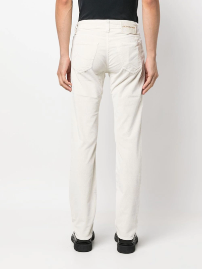 Jacob Cohen Mid-rise Straight-leg Chinos In Nude