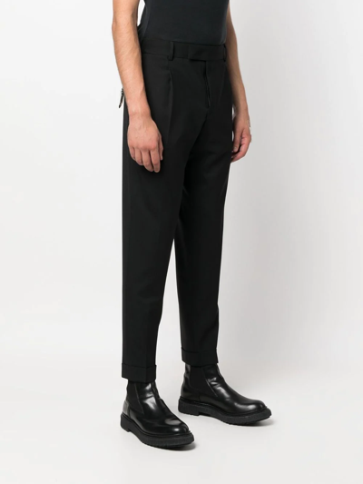 Pt Torino Pt01 Virgin Wool Tailored Pants In Schwarz