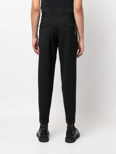 Pt Torino Pt01 Virgin Wool Tailored Pants In Schwarz
