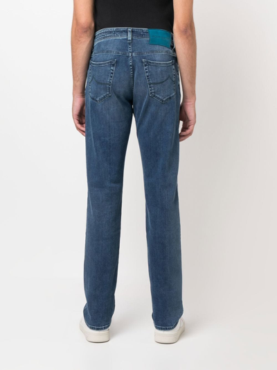 Shop Jacob Cohen Slim-fit Straight Leg Jeans In 338d