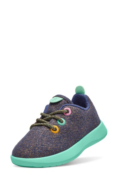 Shop Allbirds Kids' Wool Runner Sneaker In Wowza Blue