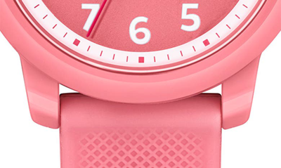 Lacoste Kids' 12.12 Silicone Strap Watch, 33mm In Pink