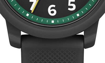 Lacoste Kids' 12.12 Silicone Strap Watch, 33mm In Black