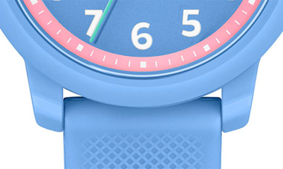 Lacoste Kids' 12.12 Silicone Strap Watch, 33mm In Blue
