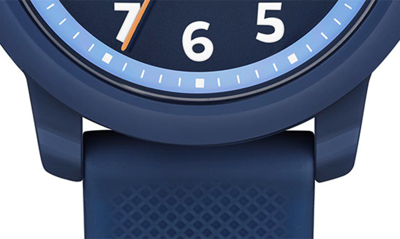 Lacoste Kids L.12.12 Light Navy Silicone Strap Watch 32mm Women's Shoes In Navy