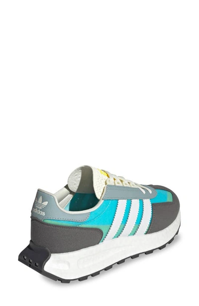 Shop Adidas Originals Retropy E5 Sneaker In Grey/ White/ Bliss Blue