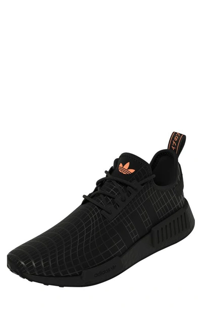 Shop Adidas Originals Originals Nmd R1 Sneaker In Core Black/ Black/ Orange
