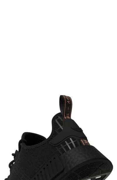 Shop Adidas Originals Originals Nmd R1 Sneaker In Core Black/ Black/ Orange