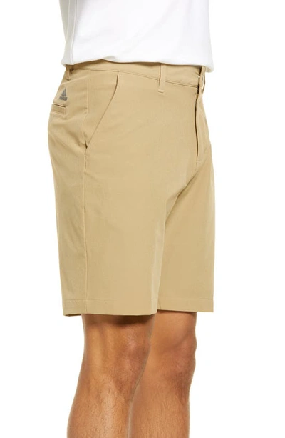 Shop Adidas Golf Ultimate365 Water Resistant Performance Shorts In Hemp