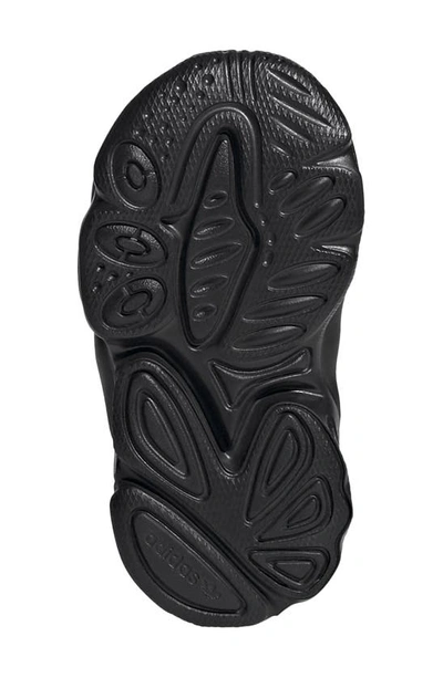 Adidas Originals Adidas Boys Black Kids Ozweego Suede And Mesh Trainers 6-8 Years In Black/ Black/ Night Metallic