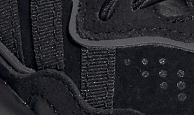 Adidas Originals Adidas Boys Black Kids Ozweego Suede And Mesh Trainers 6-8 Years In Black/ Black/ Night Metallic