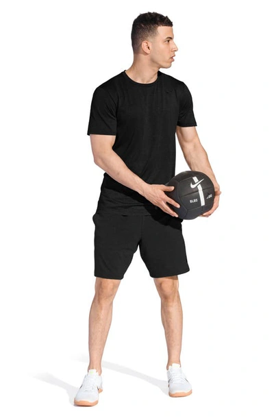 Shop Nike Dri-fit Static Training T-shirt In Black/ Metallic Hematite