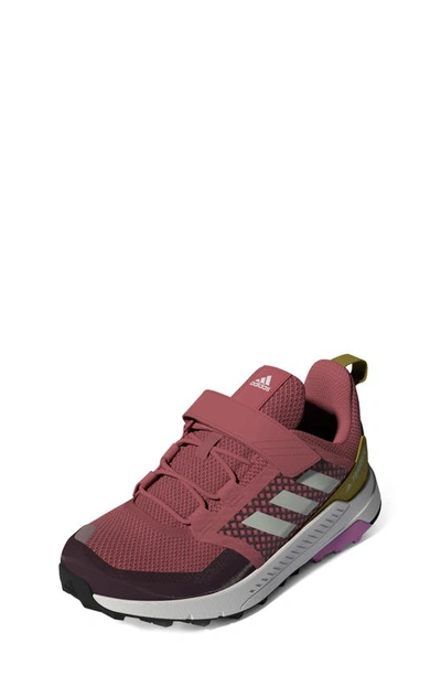 Shop Adidas Originals Kids' Terrex Trailmaker Hiking Sneaker In Wndr Rd/ln Grn/pls Lil