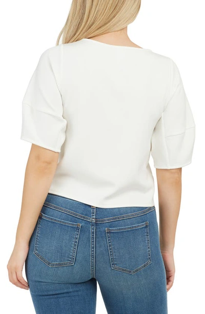 Spanx Airluxe Puff Sleeve Top In Powder