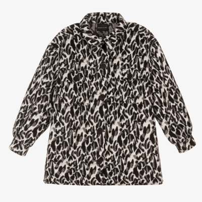 Shop Marc Ellis Girls Grey Animal Print Jacket