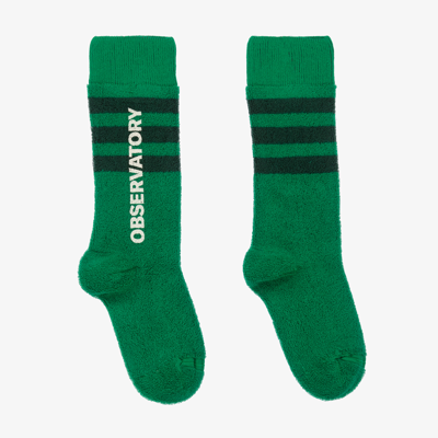 Shop The Animals Observatory Green Cotton Socks