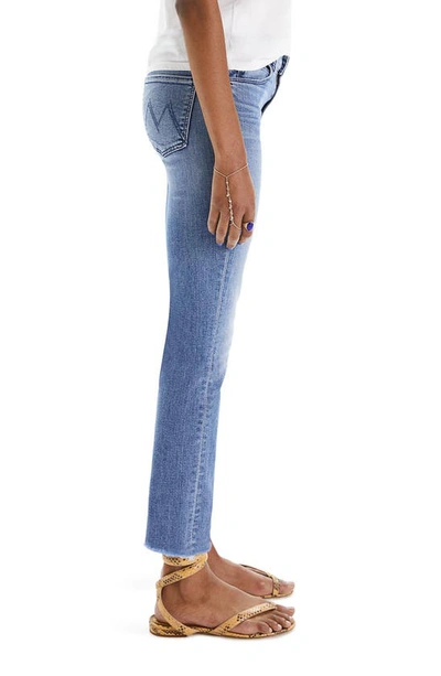 Shop Mother The Dazzler Mid Rise Ankle Fray Jeans In We The Animals