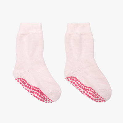 Shop Falke Girls Pink Cotton Wool Slipper Socks