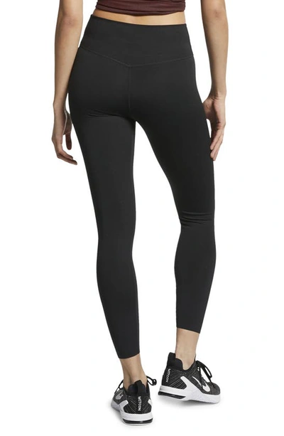 Shop Nike One Lux 7/8 Tights In Black/ Clear