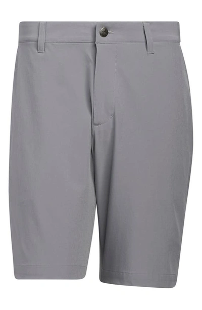 Shop Adidas Golf Ultimate365 Core Water Repellent Performance Golf Shorts In Grey Three