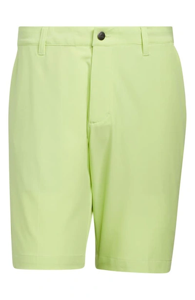 Shop Adidas Golf Ultimate365 Core Water Repellent Performance Golf Shorts In Pulse Lime