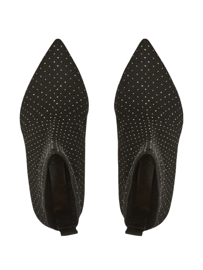 Balmain Skye Stretch-knit Ankle Boots In Black