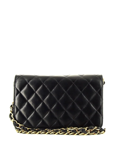 Pre-owned Chanel 2005 Mademoiselle Crossbody Bag In Black