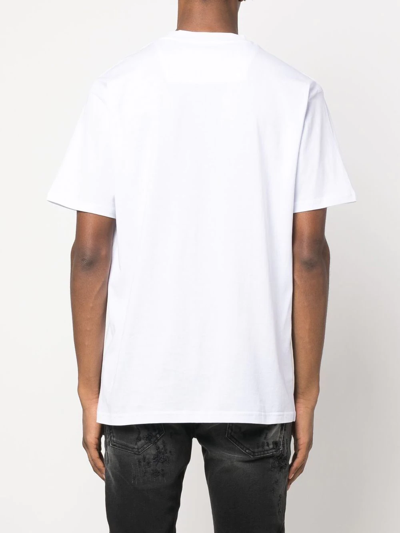 Shop Philipp Plein Scorpion-print Short-sleeve T-shirt In White