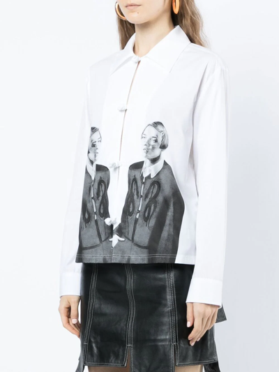 Shop Opening Ceremony Graphic-print Cotton Shirt In White