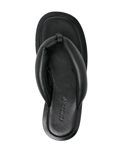 Ambush Padded-strap Flip Flops In Black