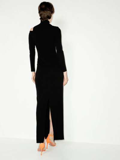 Shop Solace London Cut-out Detail Dress In Black