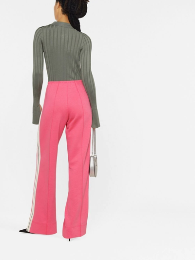 Palm Angels Bold Loose Logo Sweatpants In Pink