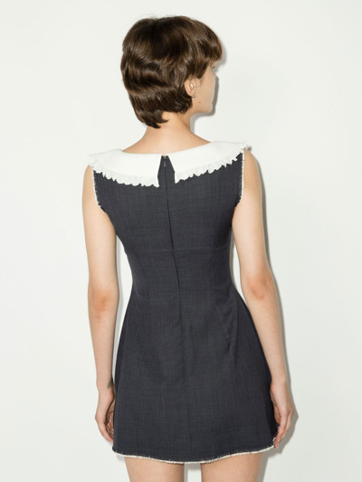 Shushu-tong Bow-detail Sleeveless Dress In Grey
