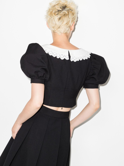 Shushu-tong Bubble Sleeve Shirt In Black